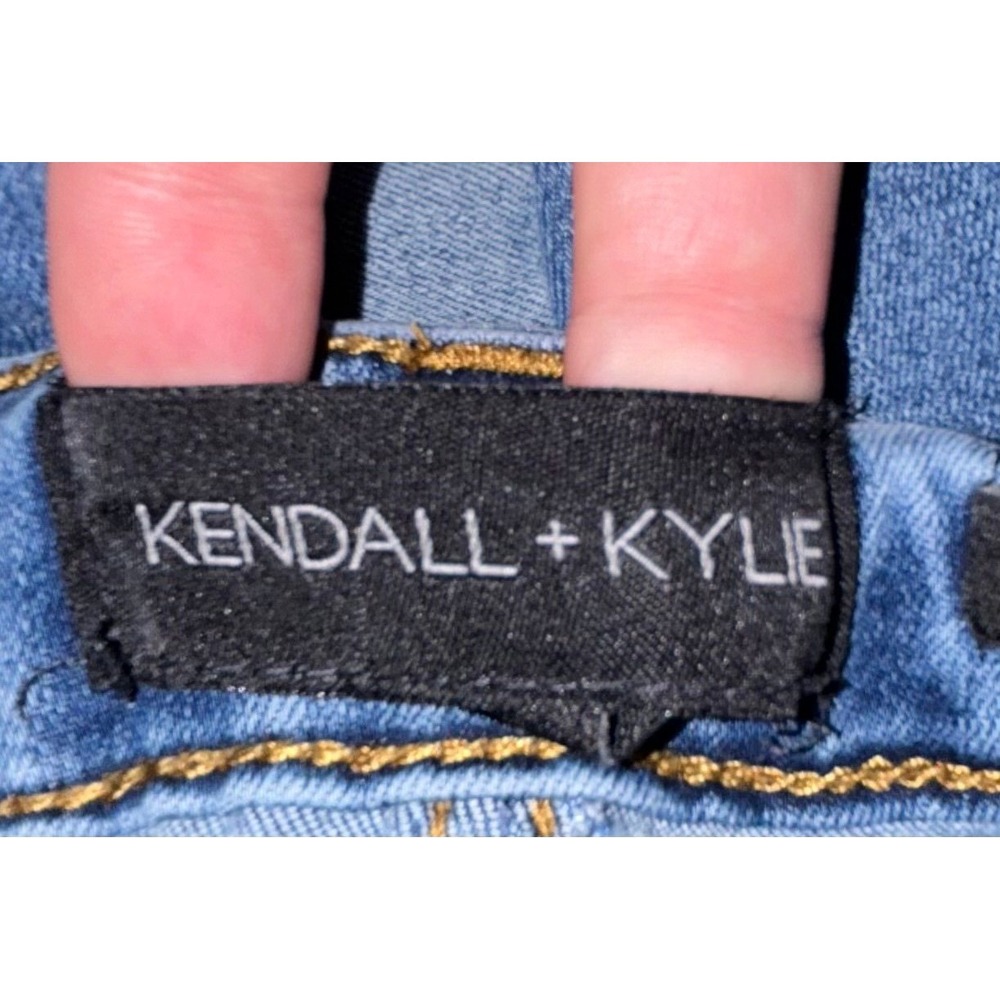 Kendall & Kylie Jenner High Rise Stretch Denim‎ Raw Hem Jeans Sz Womens 5/27 - Picture 6 of 8